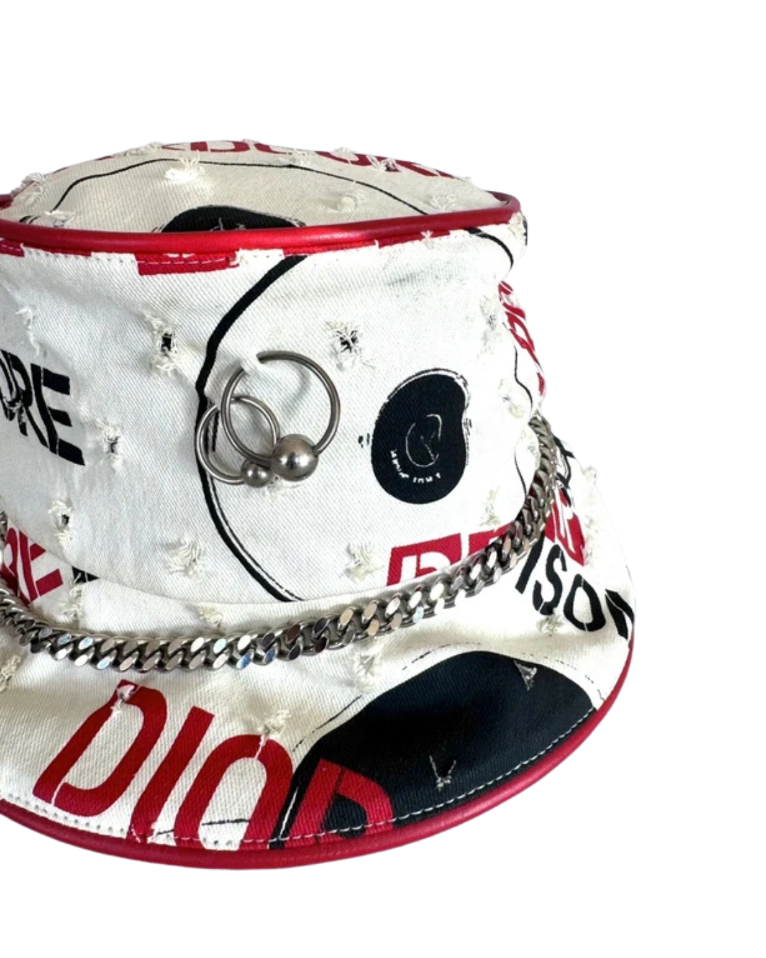 Christian Dior John Galliano 2004 Hardcore Piercing Bucket Hat