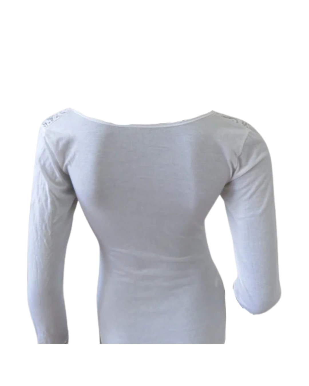 Christian Dior White Lace Long sleeve Bodysuit
