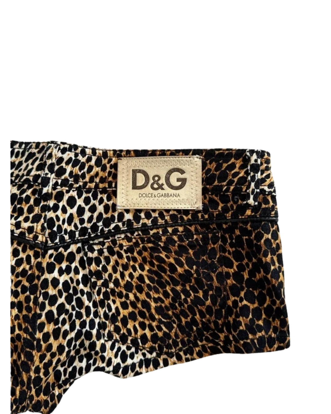 Dolce&Gabbana Leopard Print Micro Shorts