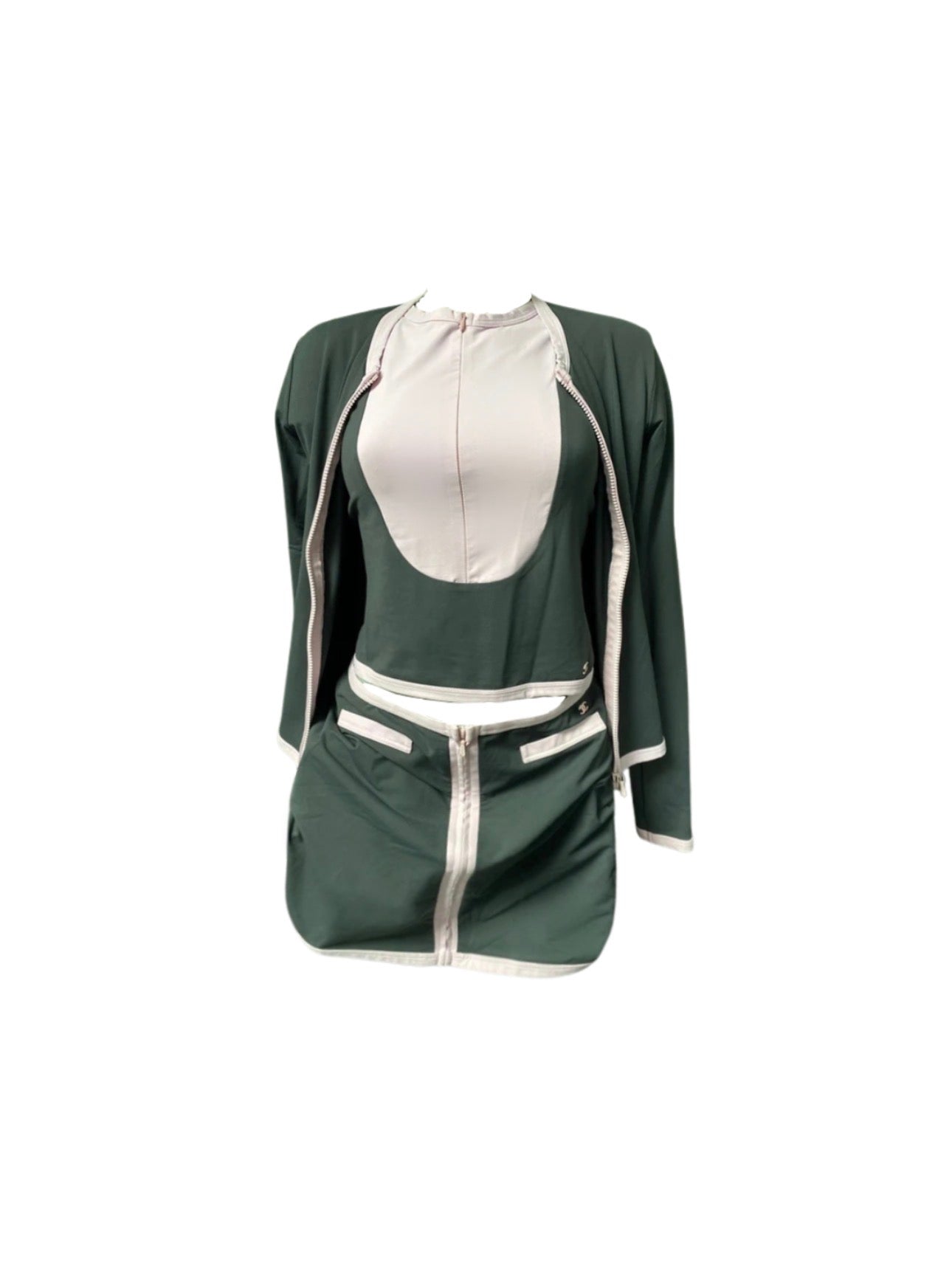 Chanel 2002 Three Piece Skirt, Top& Jacket Set