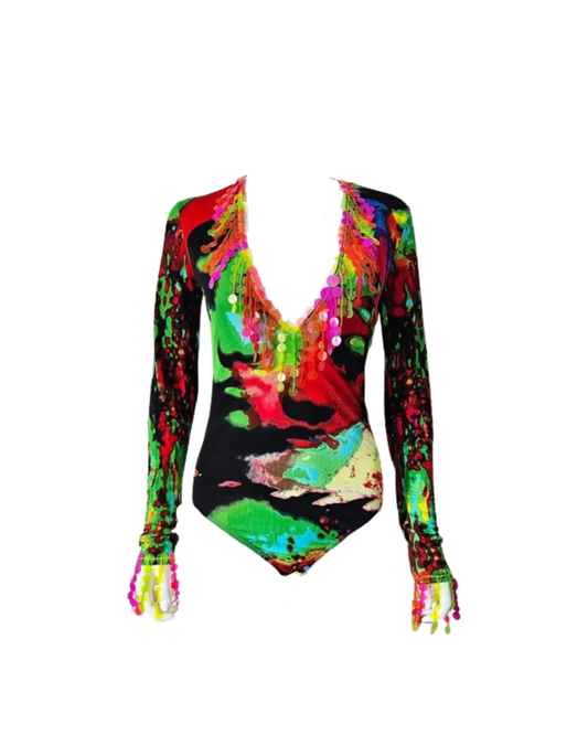 Jean Paul Gaultier S/S 2000 Psychedelic Bodysuit