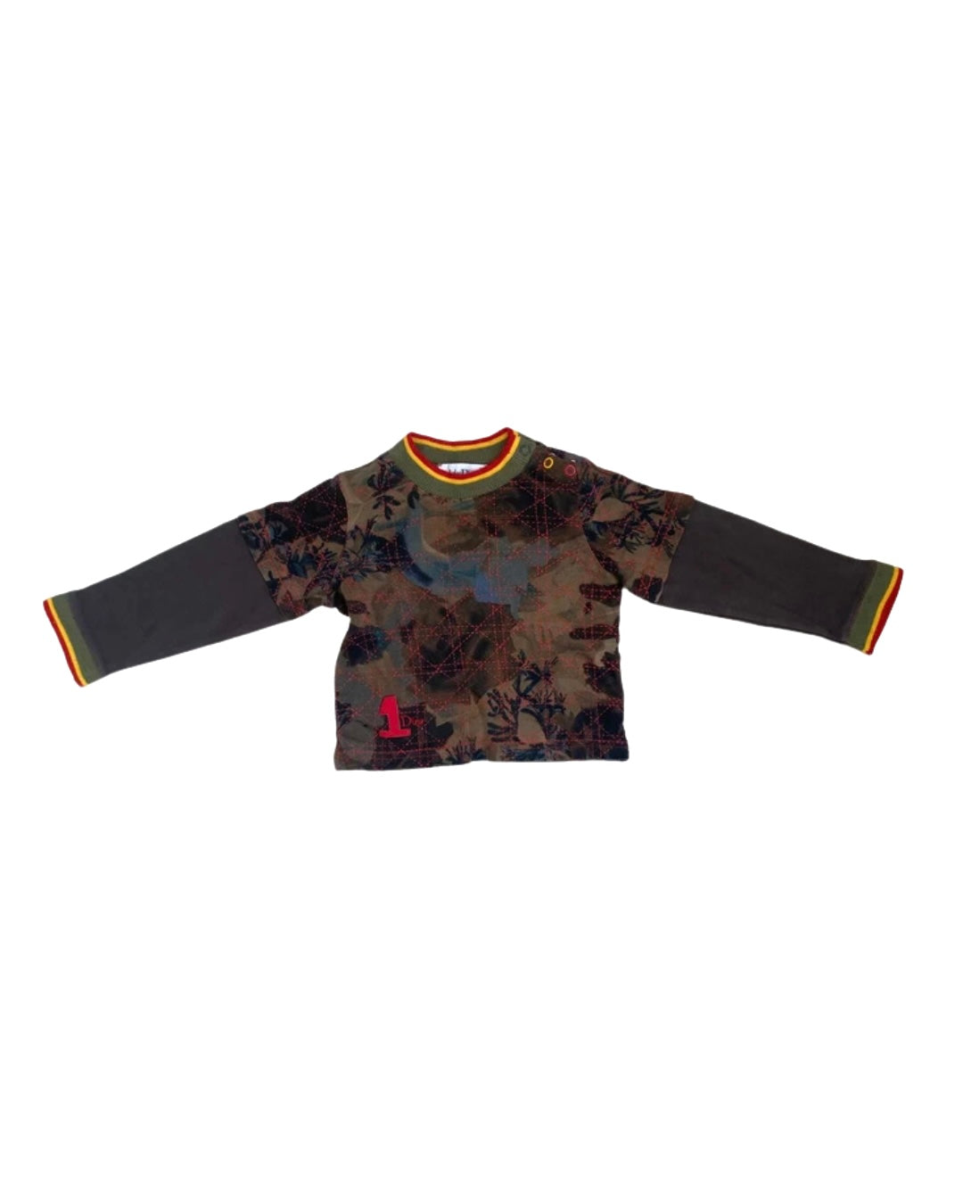 Christian Dior Rasta Camouflage Longsleeve Top 2Y – vintagebonbon