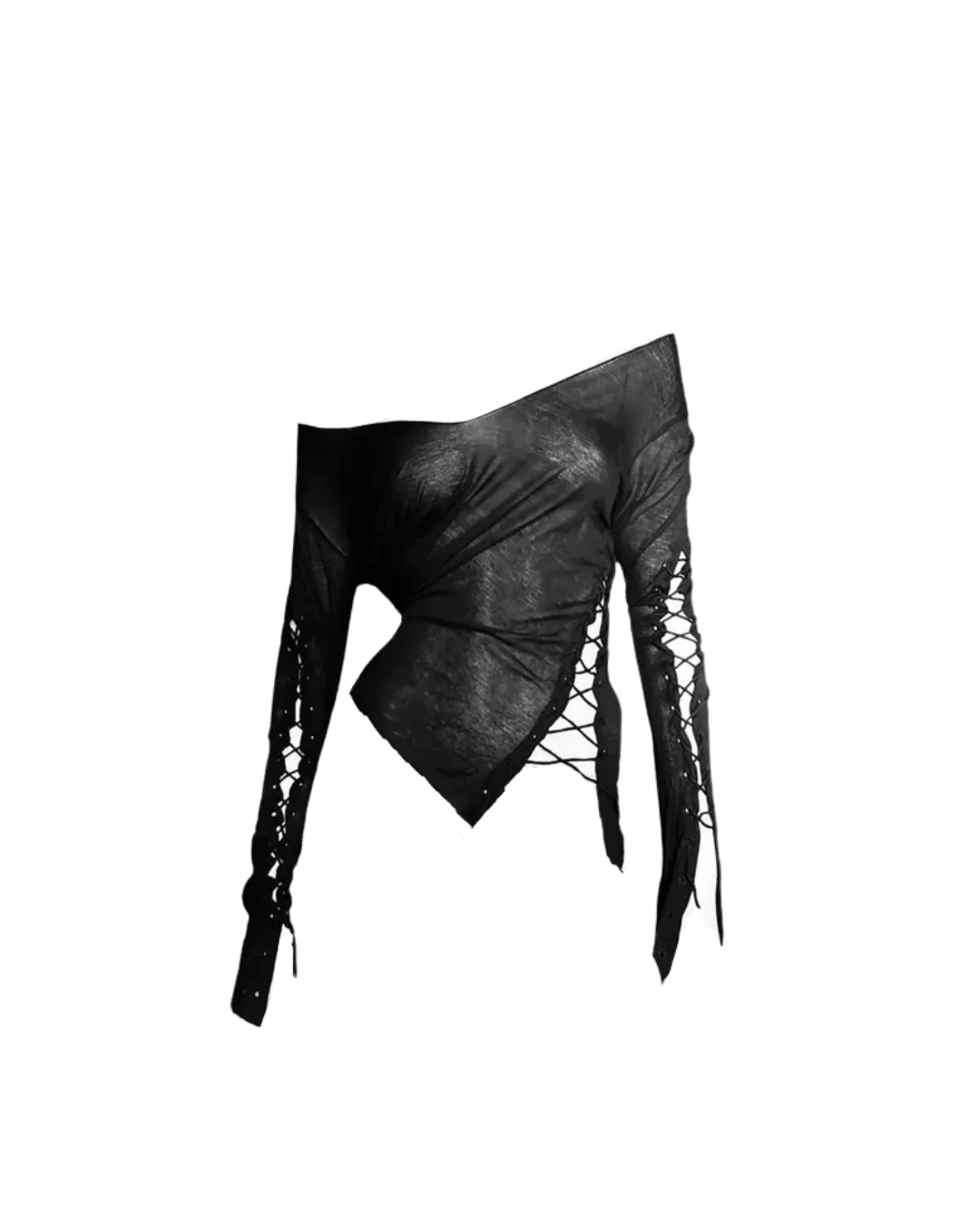 Gucci by Tom Ford Laced Asymmetrical Top
