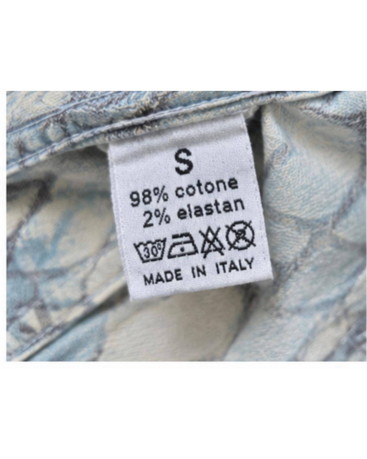 Roberto Cavalli Baby Blue Fish Scale Pants