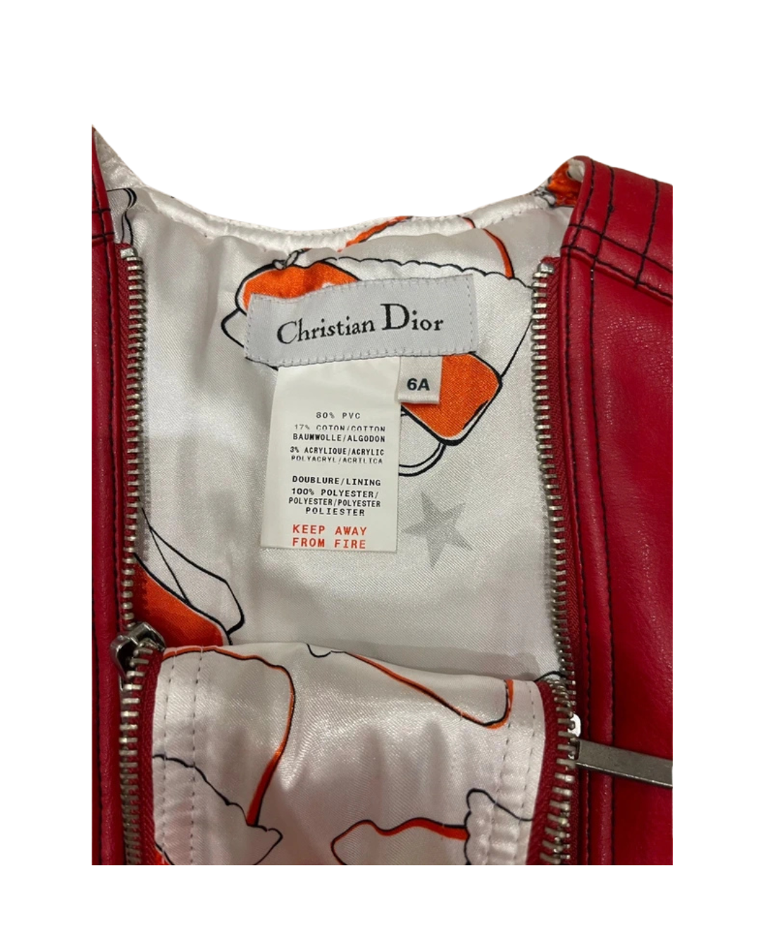 Christian Dior Leather Jacket 6Y