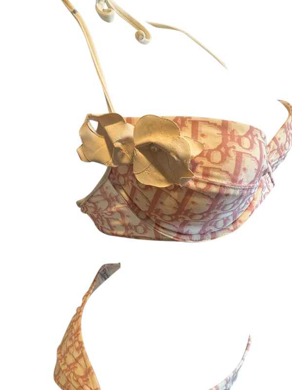 Christian Dior Pink Monogram Bikini Set