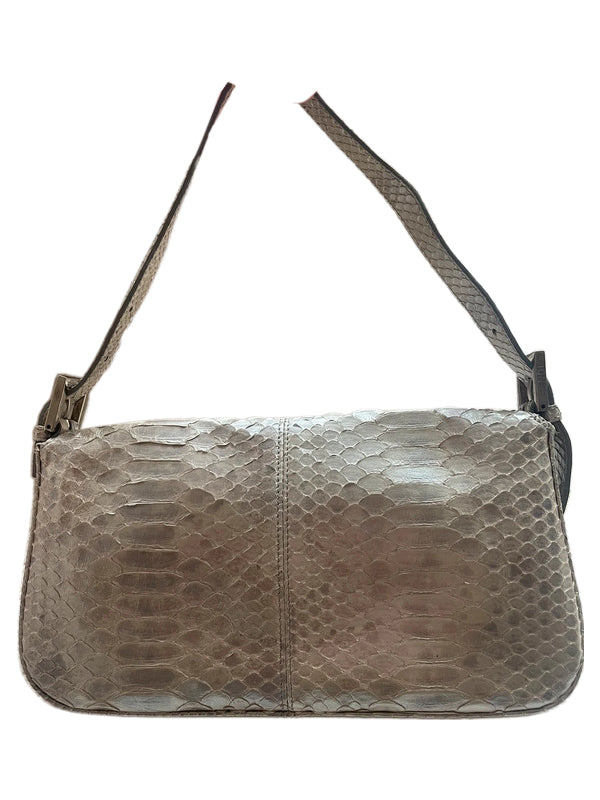 Fendi Python Baguette Crystal Bag