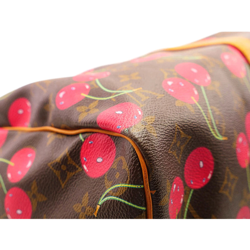 Louis Vuitton Takashi Murakami 45 Cherry Keepall Duffle Bag