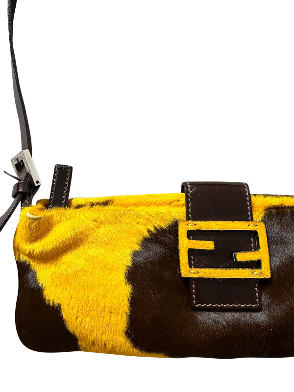Fendi Baguette Pony Hair Bag