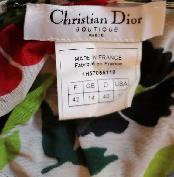 Christian Dior Floral Swimsuit with Blouse