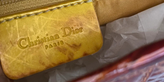 Christian Dior Crocodile Saddle Bag