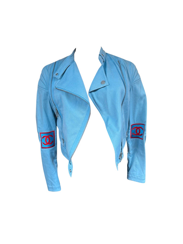 Chanel 2002 Denim Jacket And Pant Set