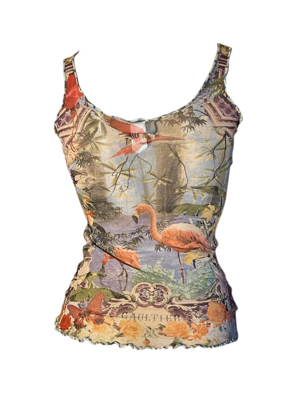 Jean Paul Gaultier Soleil Mesh Tank Top