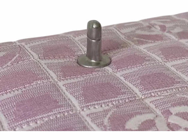 Chanel Pink Nylon Medium Flapbag