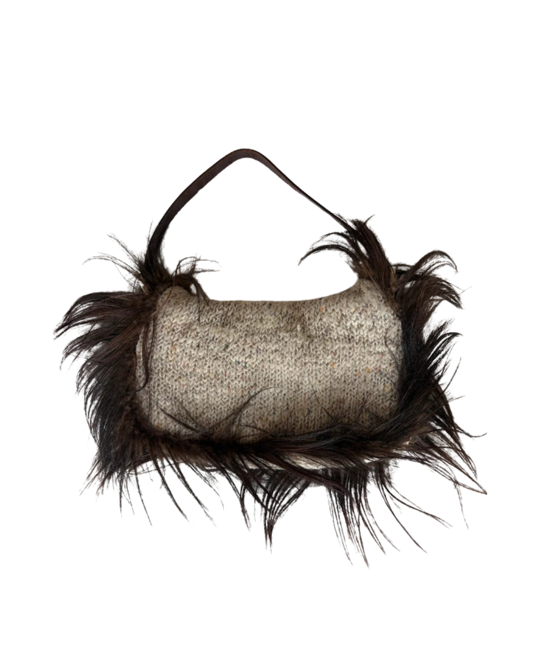 Fendi Goat Hair And Wool 2009 Baguette Bag