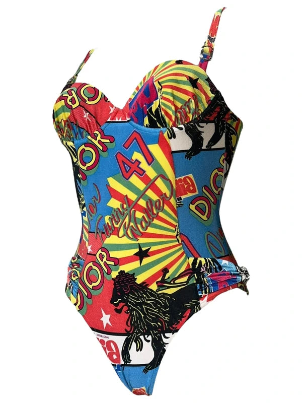 Christian Dior John Galliano 2003 Rasta Swimsuit