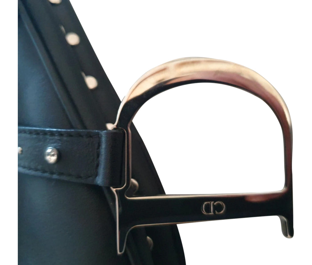 Christian Dior Crystal Studded Saddle Bag