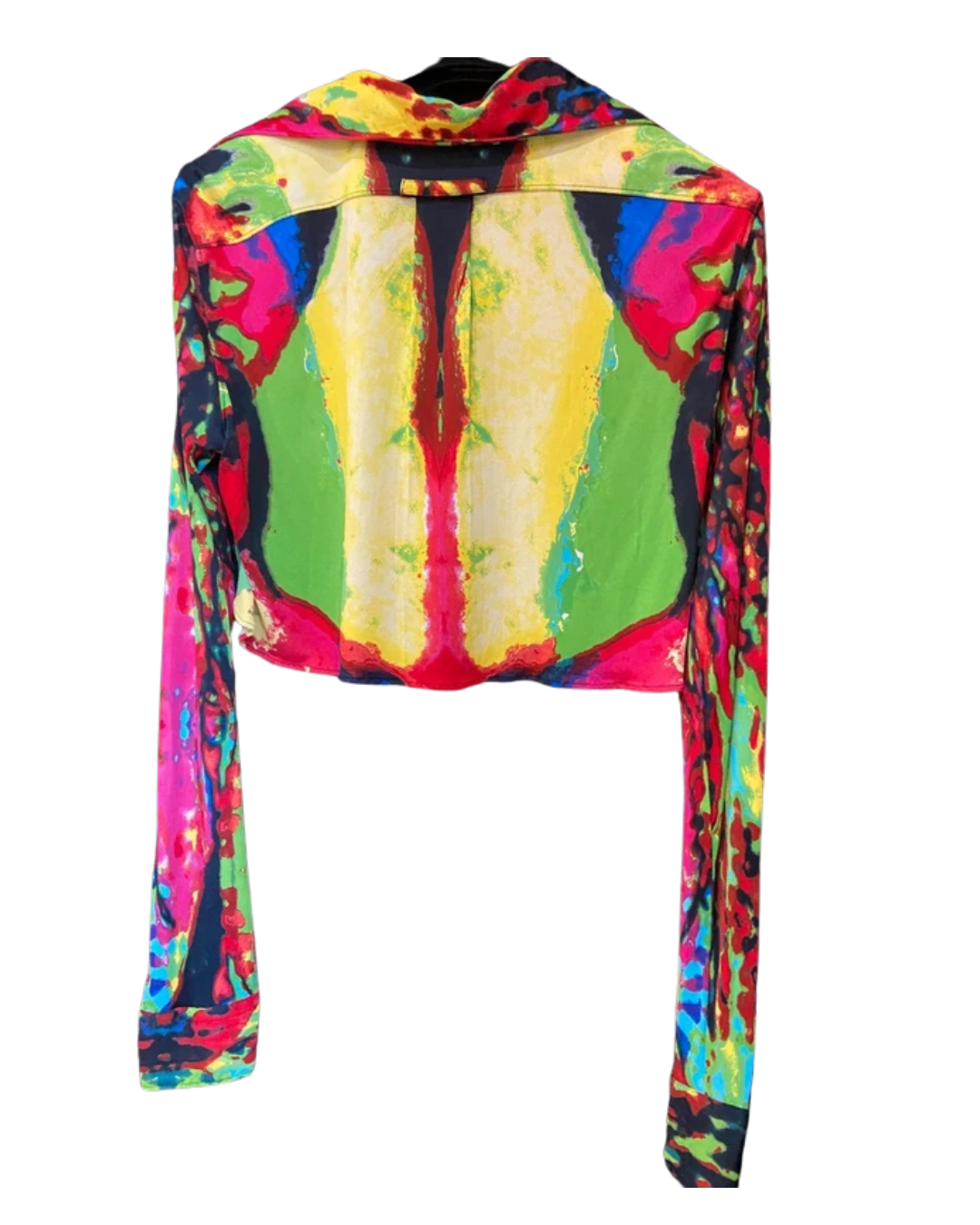 Jean Paul Gaultier 2000 Psychedelic Button Up Top