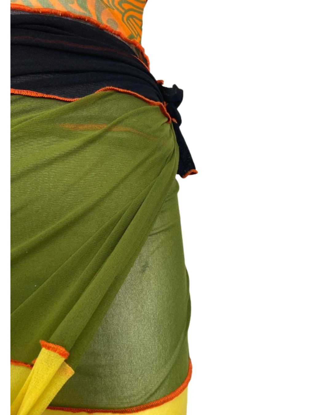 Jean Paul Gaultier S/S 1996 Multi Print Mesh Dress