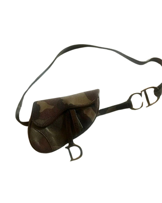 Christian Dior Camouflage Mini Saddle Belt Bag