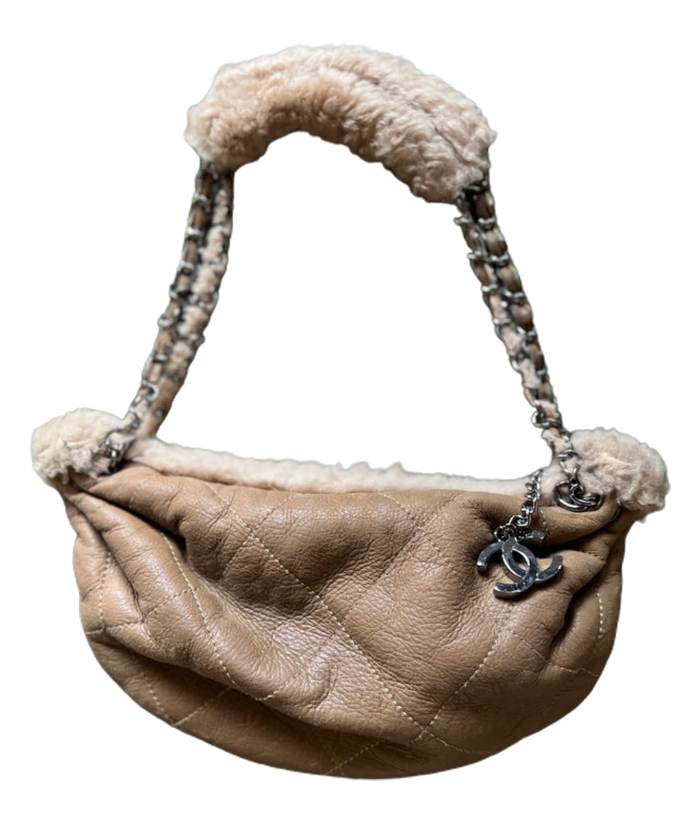Chanel Shearling Shoulder Bag