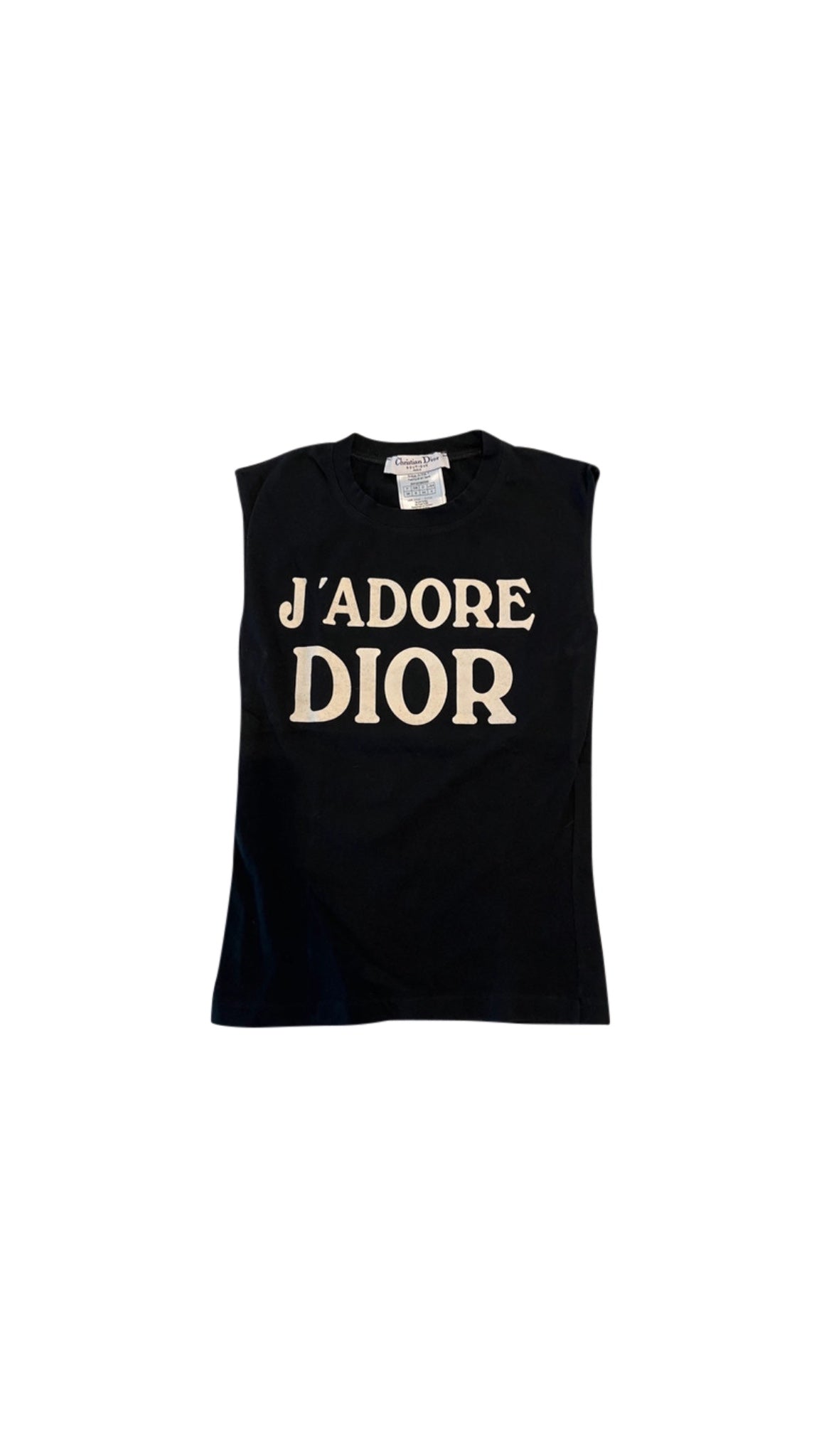 Christian Dior J’adore Black And White Tank Top