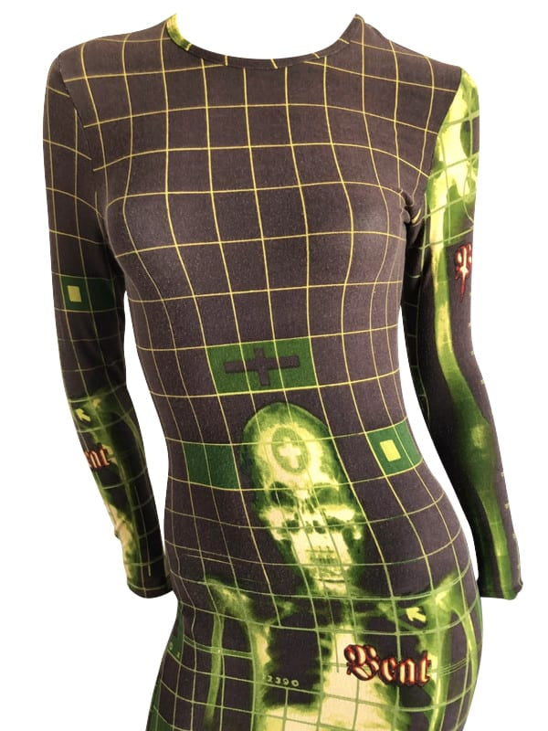 Jean Paul Gaultier 1996 Cyberbaba X-Ray Maxi Dress