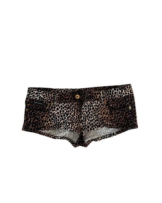 Dolce&Gabbana Leopard Print Micro Shorts
