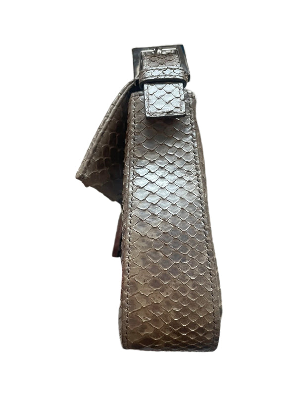 Fendi Python Baguette Crystal Bag