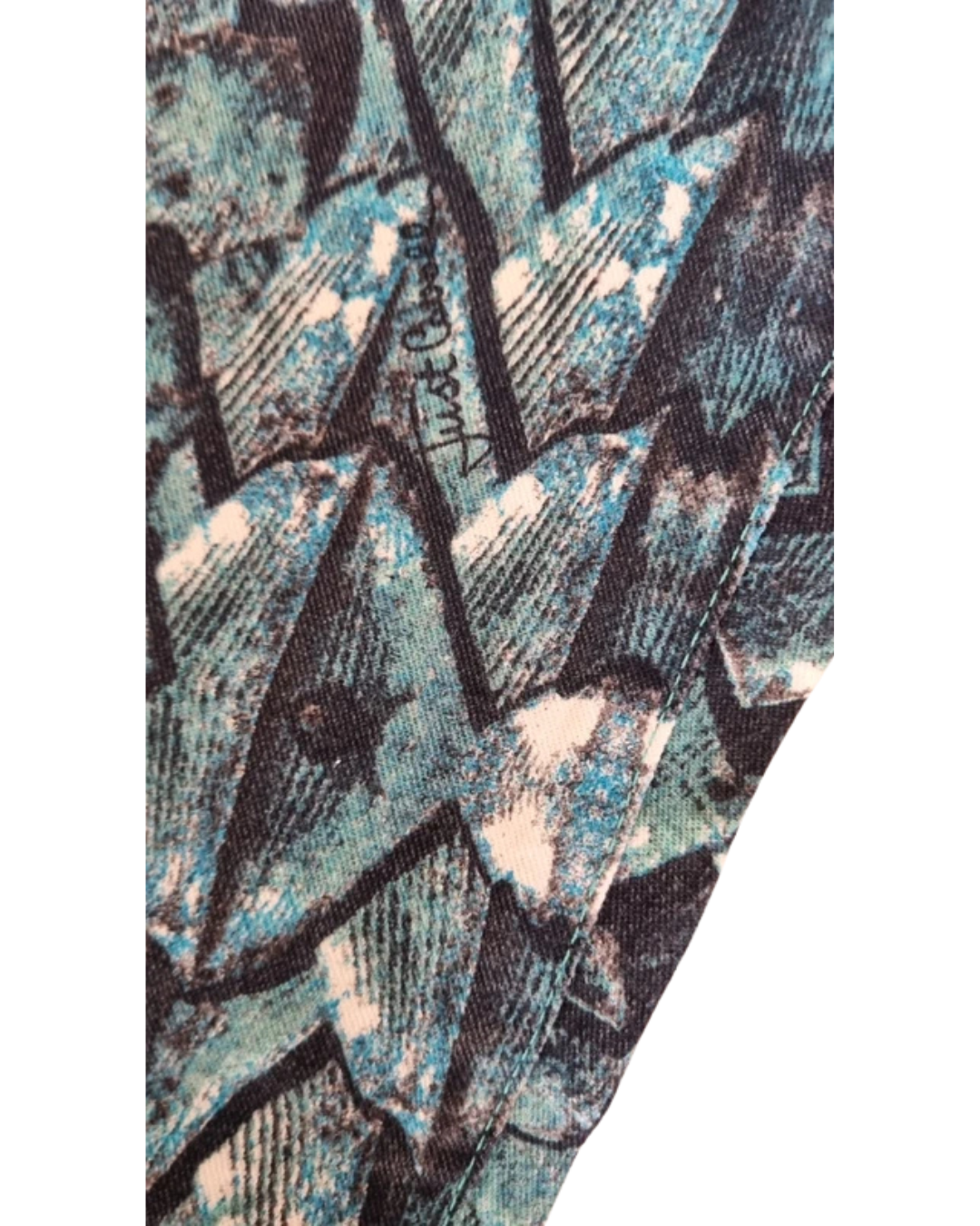 Robert Cavalli Fish Scale Turqoise Pants