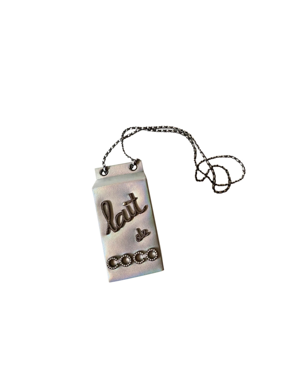 Chanel Milk Carton Lait De Coco Irridescent Bag