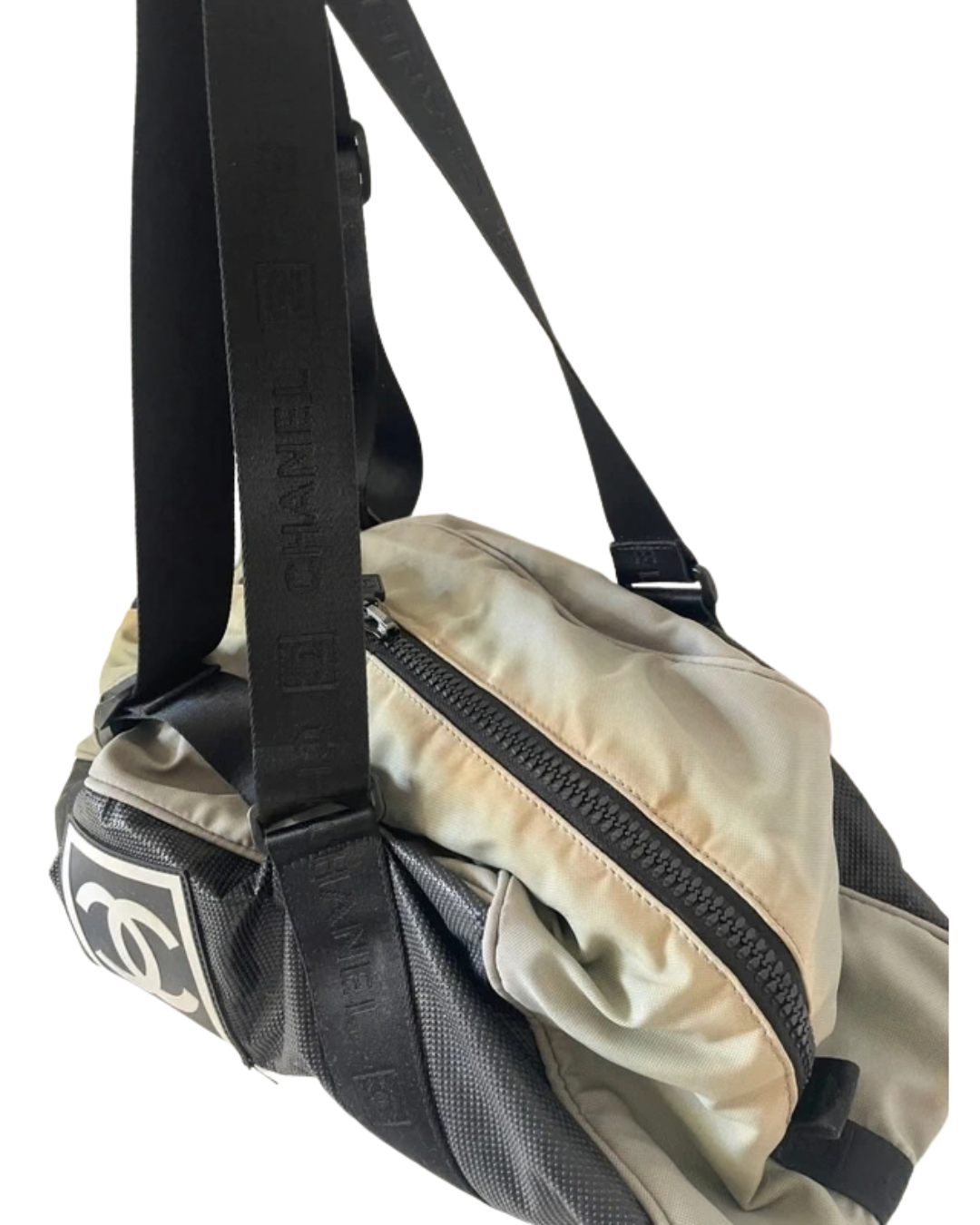 Chanel Logo Sport Boston Bag