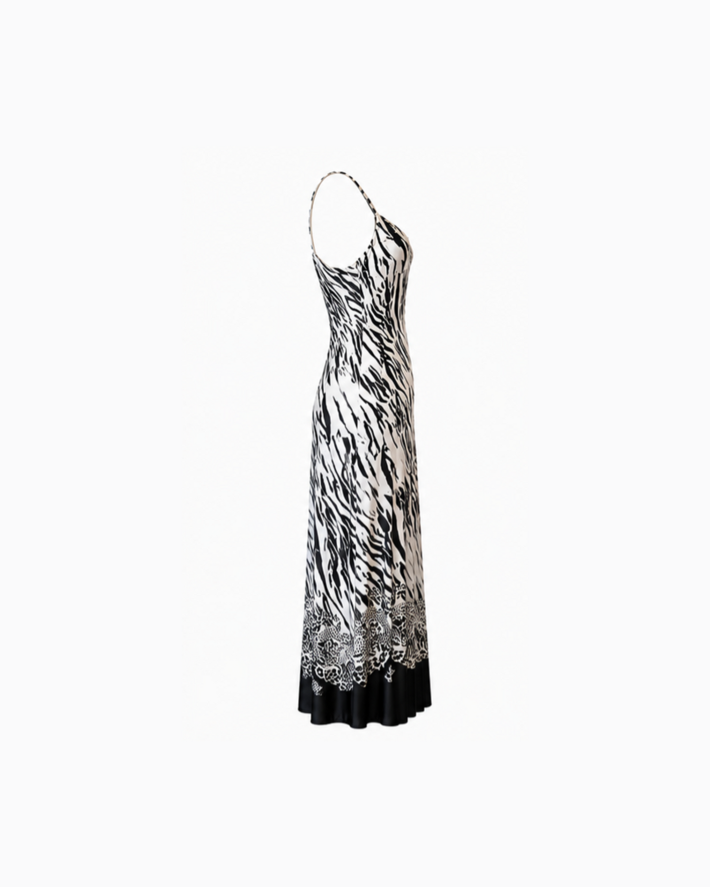 Versace 2005 Zebra Print Maxi Dress