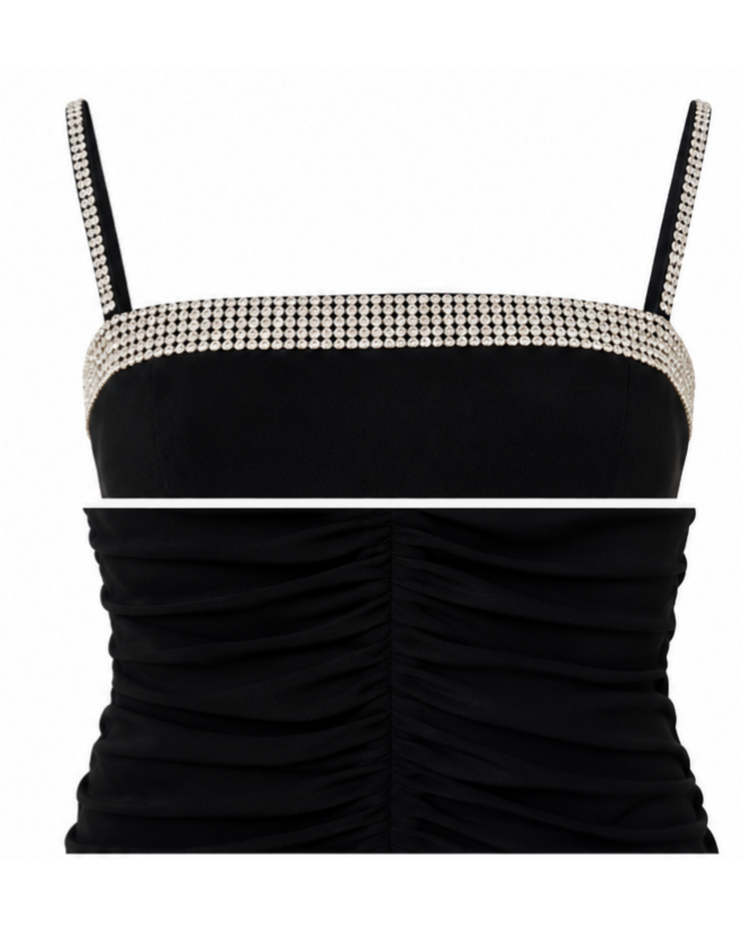Dolce& Gabbana 2000 Ruched Crystal Dress