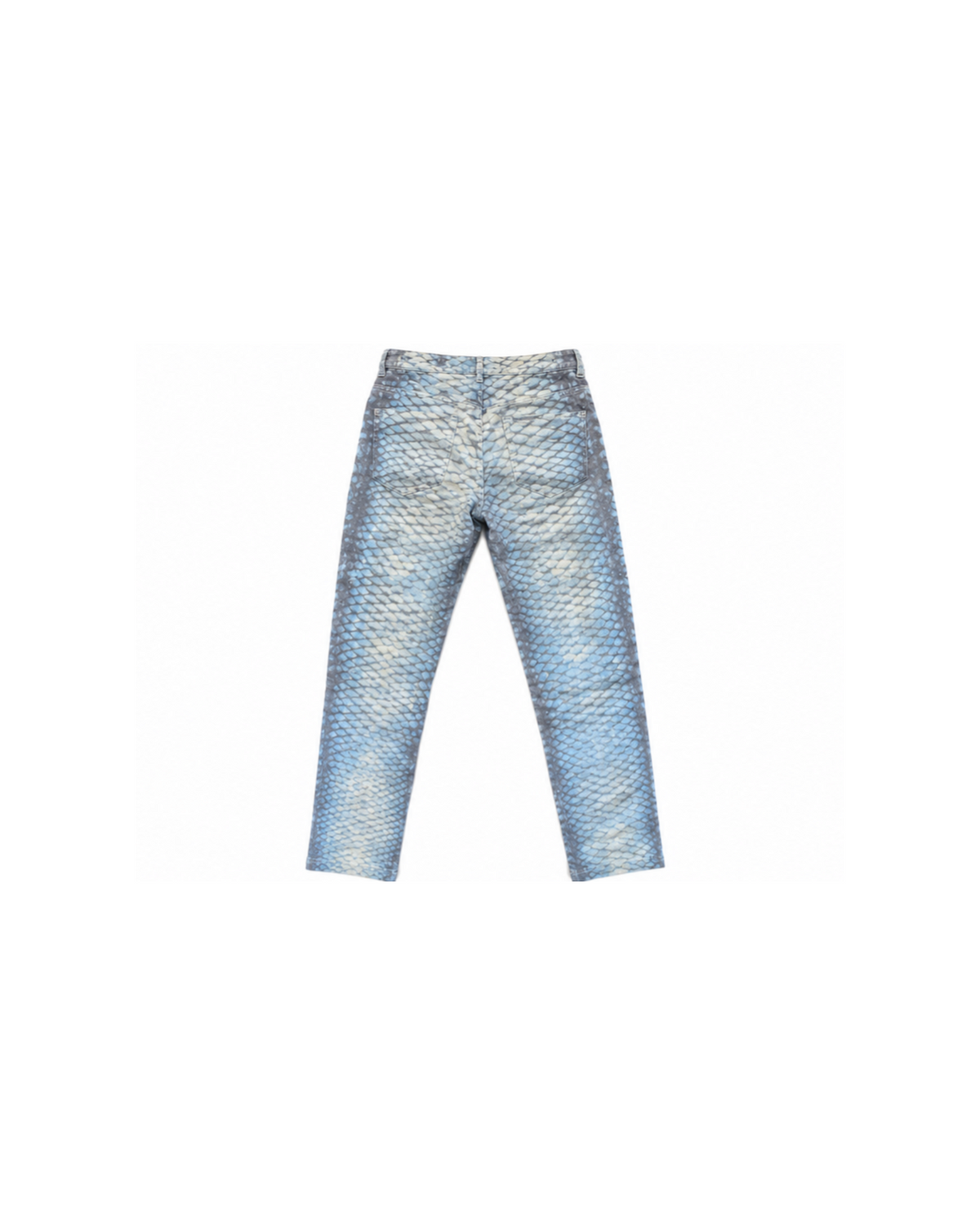 Roberto Cavalli Baby Blue Fish Scale Pants