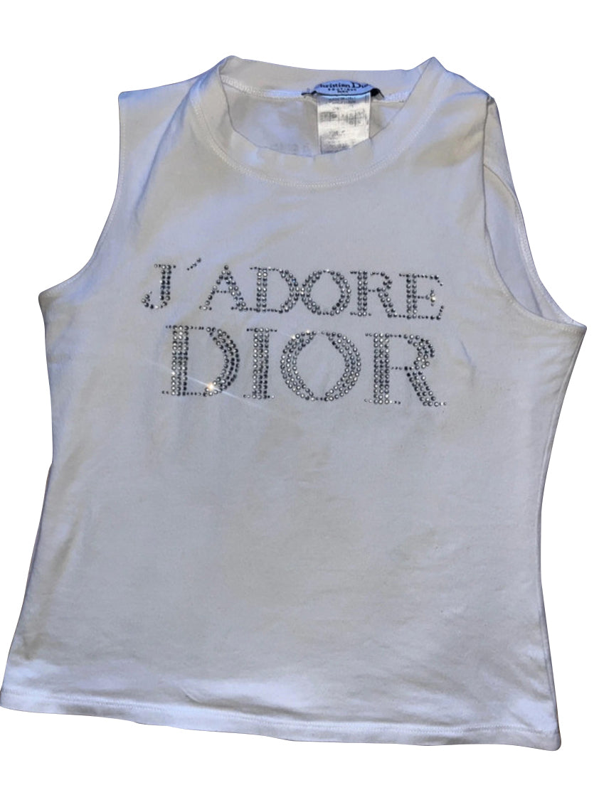 Christian Dior J'Adore Crystal Tank Top