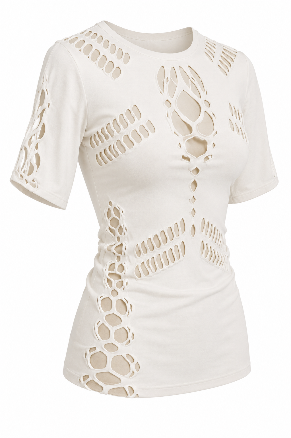 Gucci by Tom Ford Fishnet Cutout T-shirt