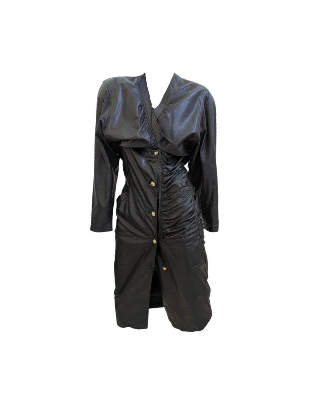 Gianni Versace Leather Dress and Jacket Set