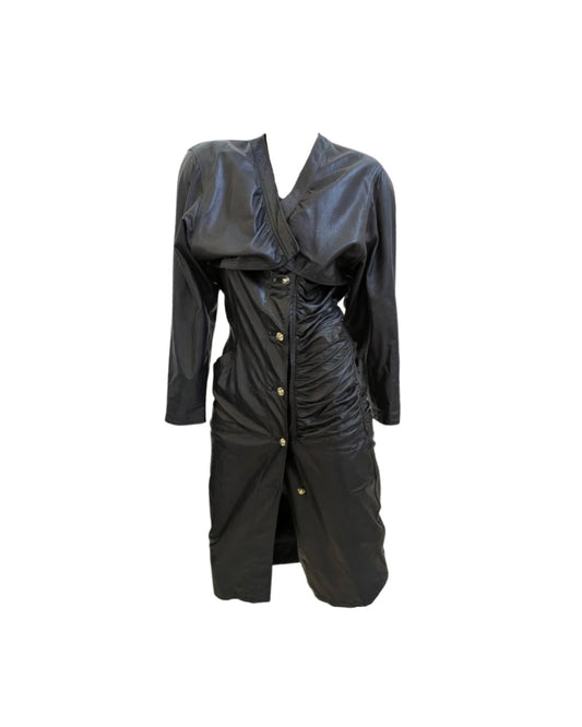 Gianni Versace Leather Dress and Jacket Set