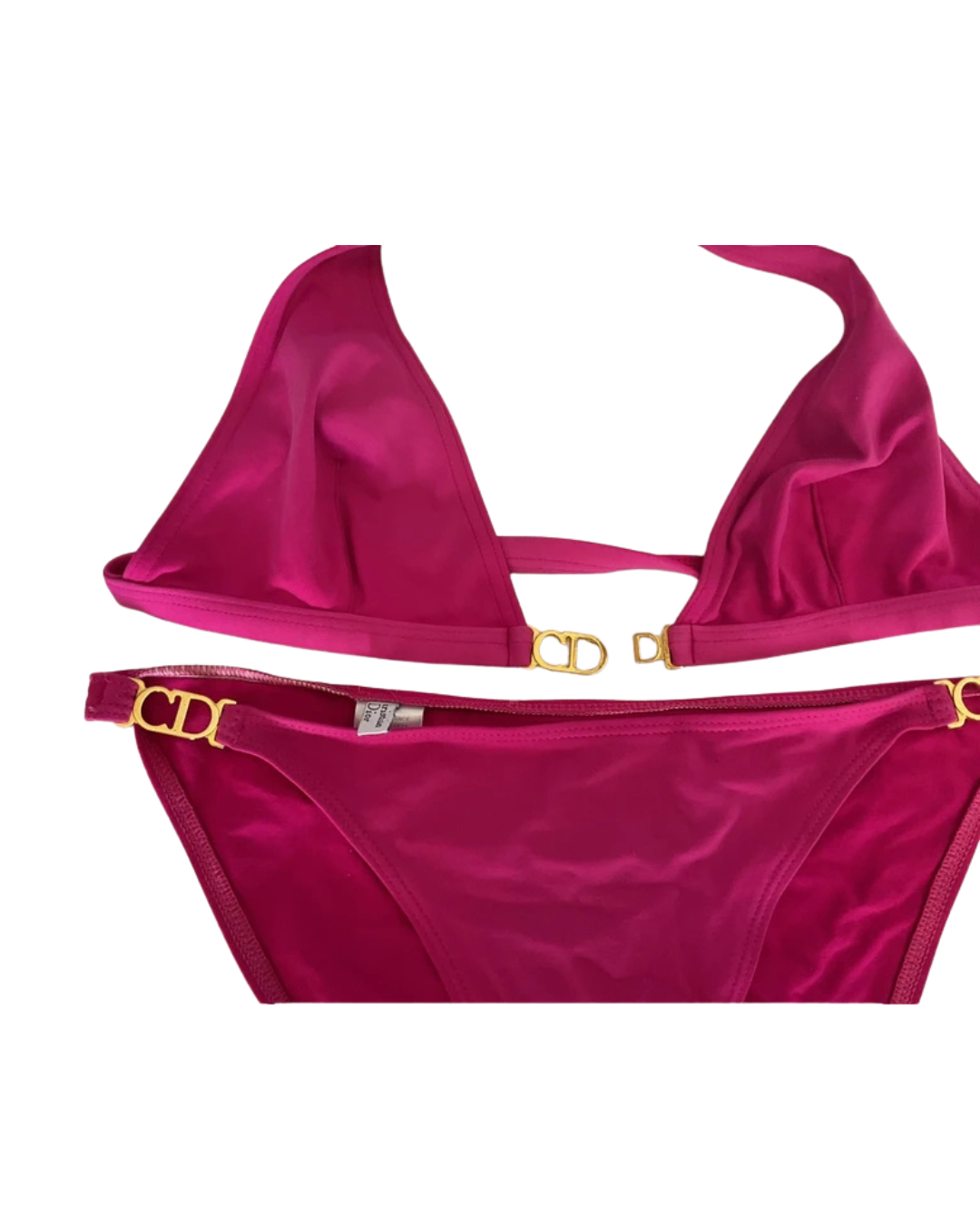 Christian Dior Pink Logo Bikini