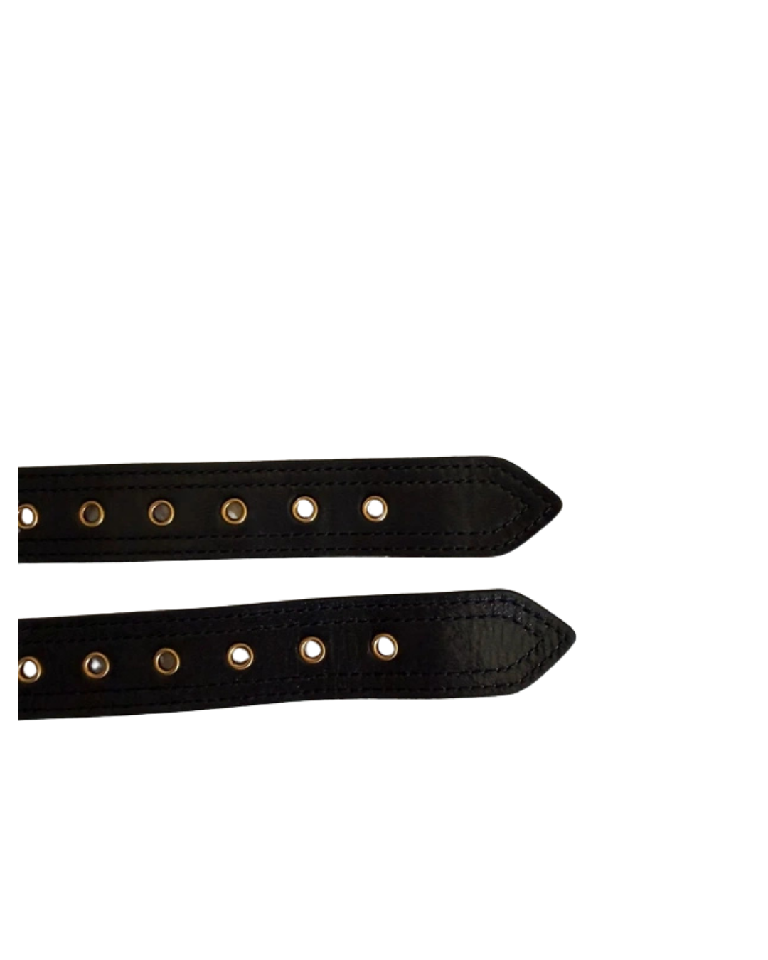 Christian Dior Black Leather Saddle Belt