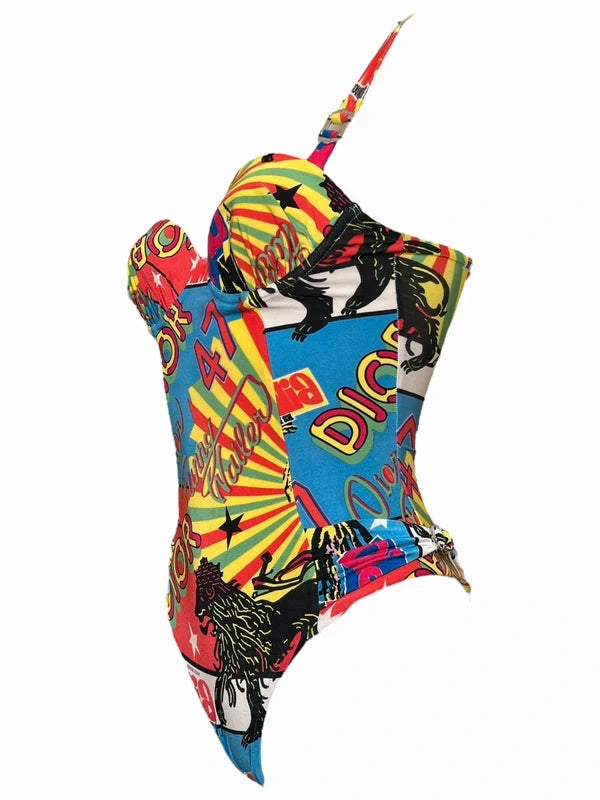 Christian Dior John Galliano 2003 Rasta Swimsuit