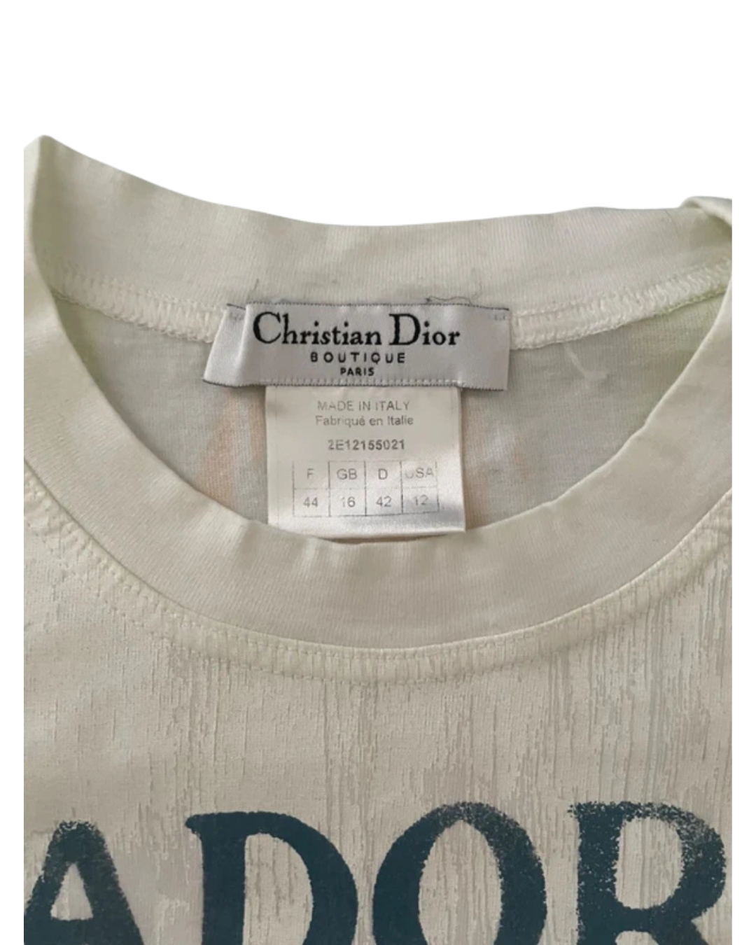 Christian Dior by John Galliano J’adore Dior 2002 T-shirt