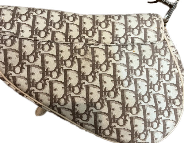 Christian Dior Diorissimo Spring 2005 Flower Monogram Saddle Bag