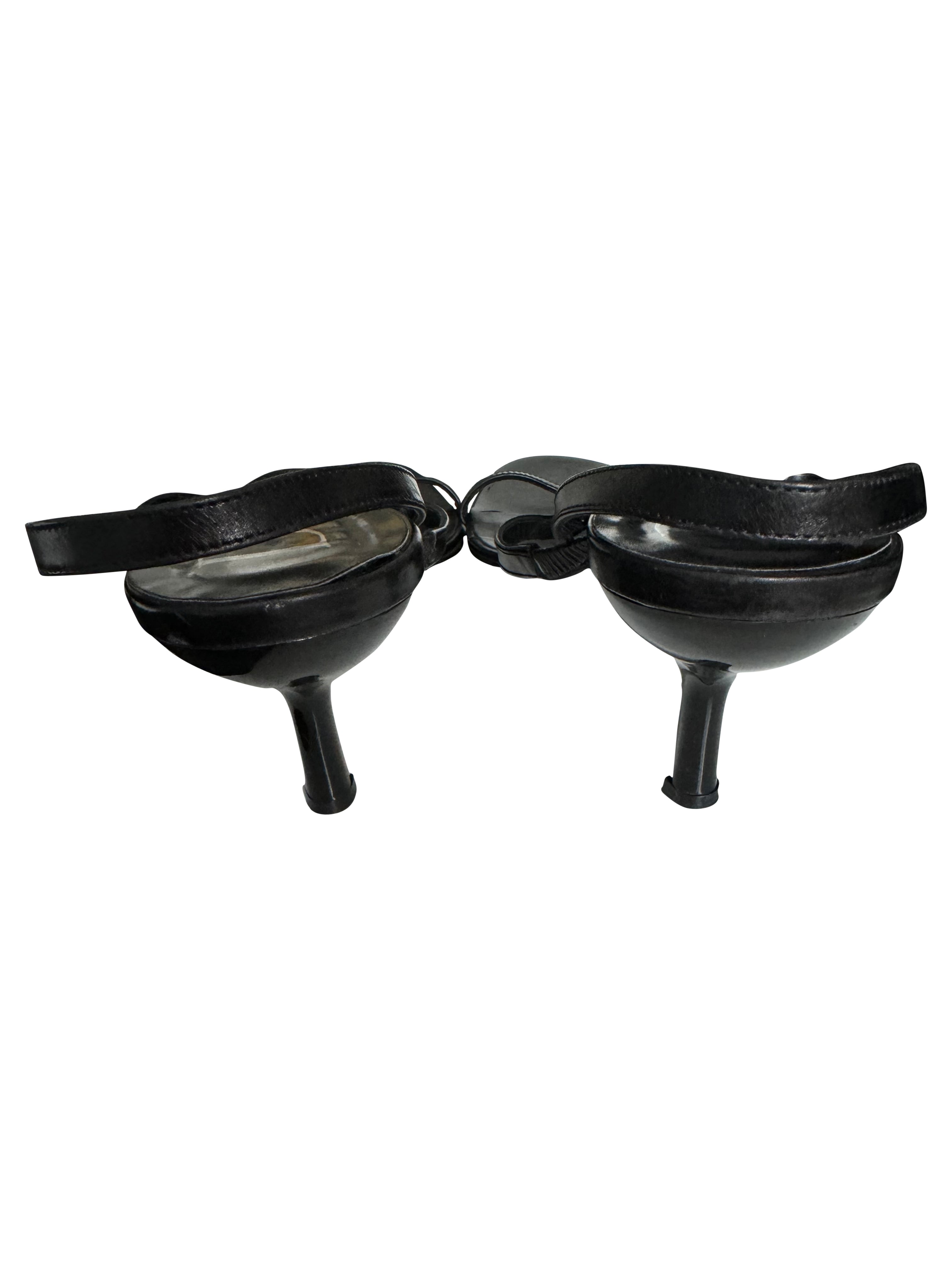 Christian Dior Logo Strap Kitten Heels