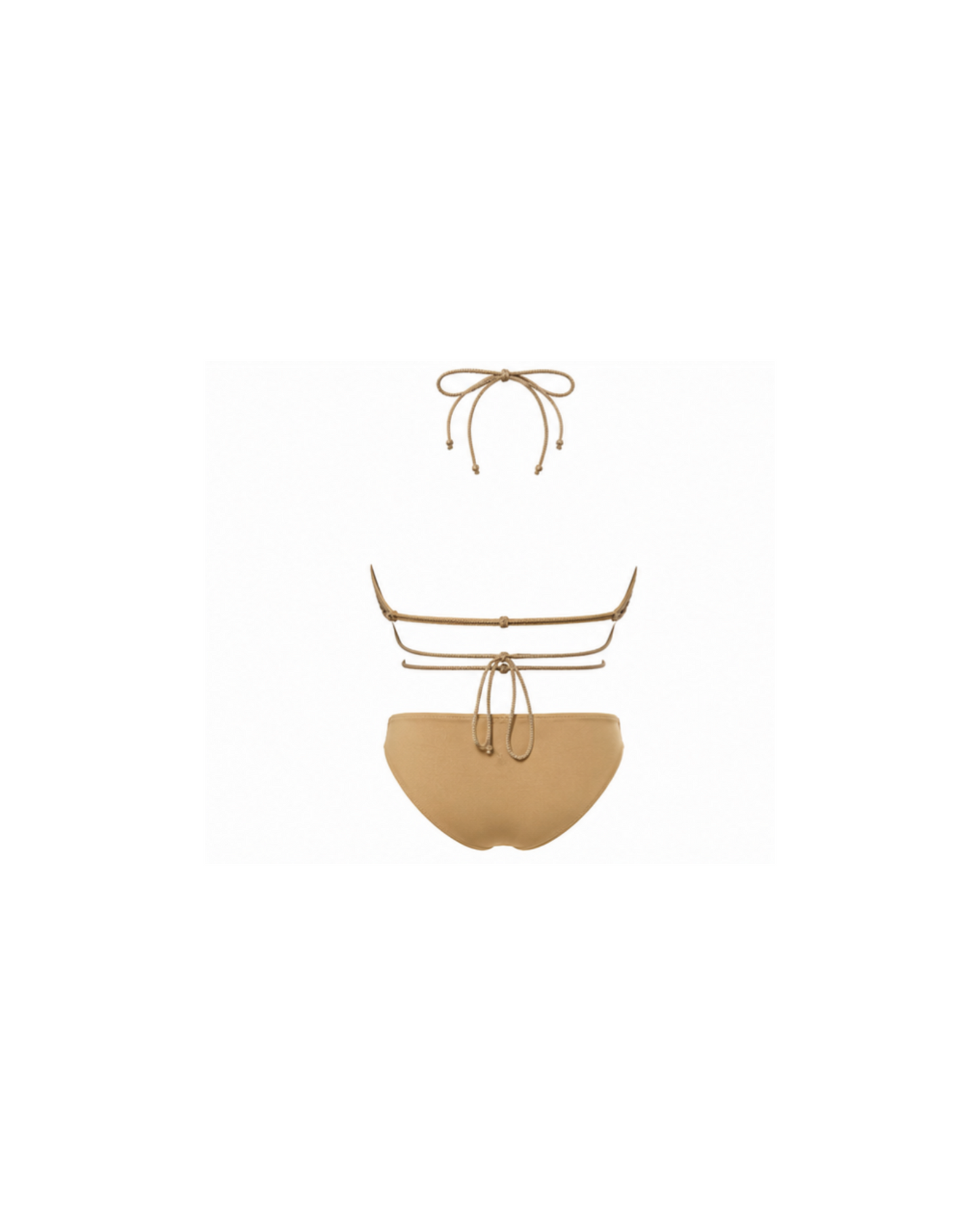 La Perla Golden Crochet Swimsuit