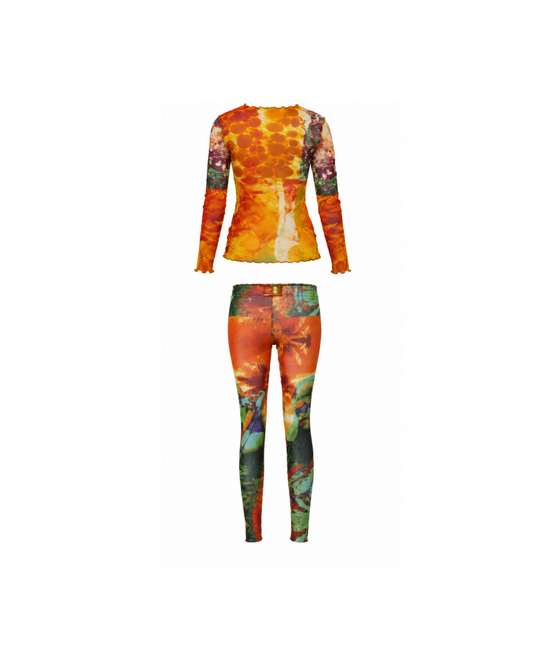 Jean Paul Gaultier Mesh Longsleeve and Leggings Set