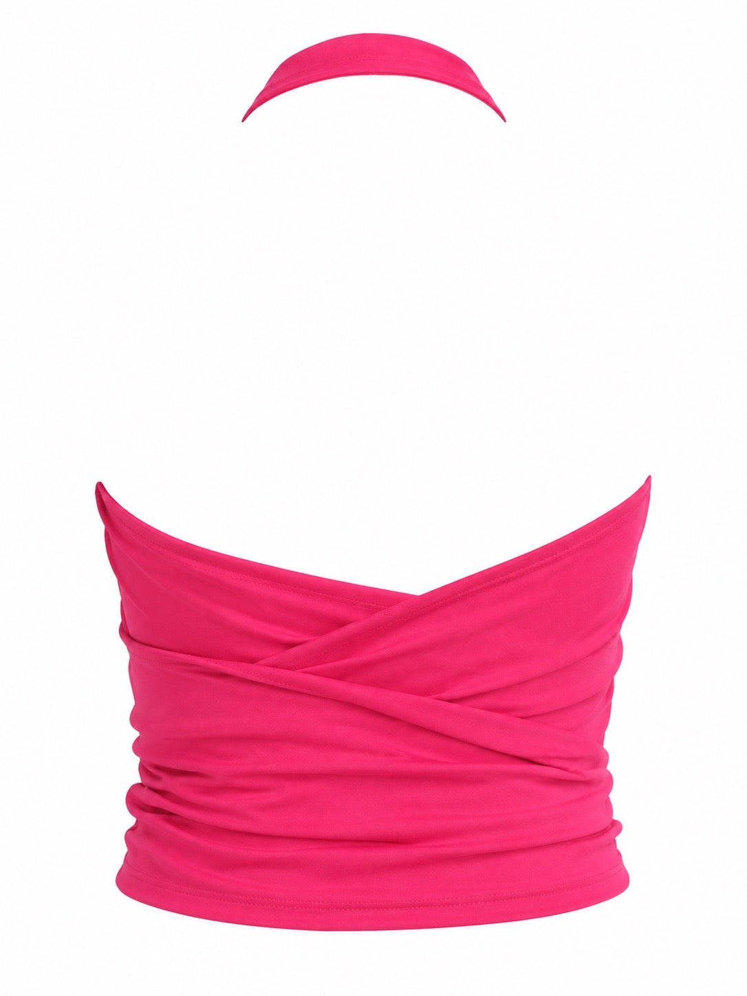 Celine 2004 Fringe Wrap Neckhalter Top