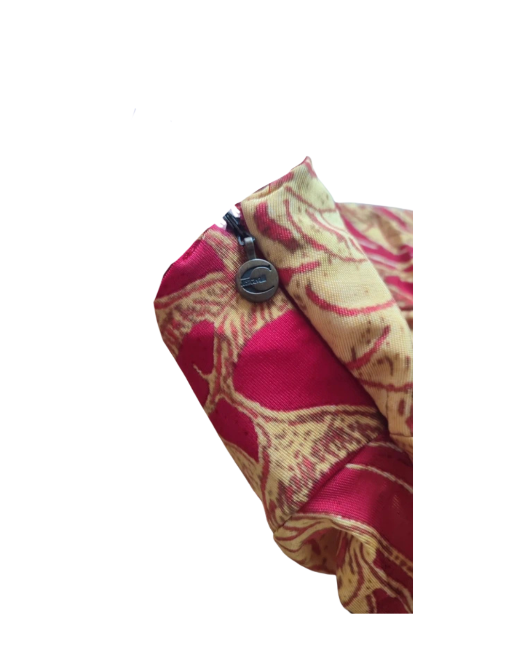 Roberto Cavalli Red And Gold Mini Dress