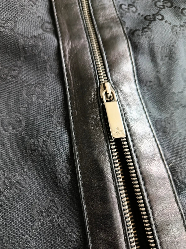 Gucci by Tom Ford 2000 Monogram Zip Up Midi Skirt